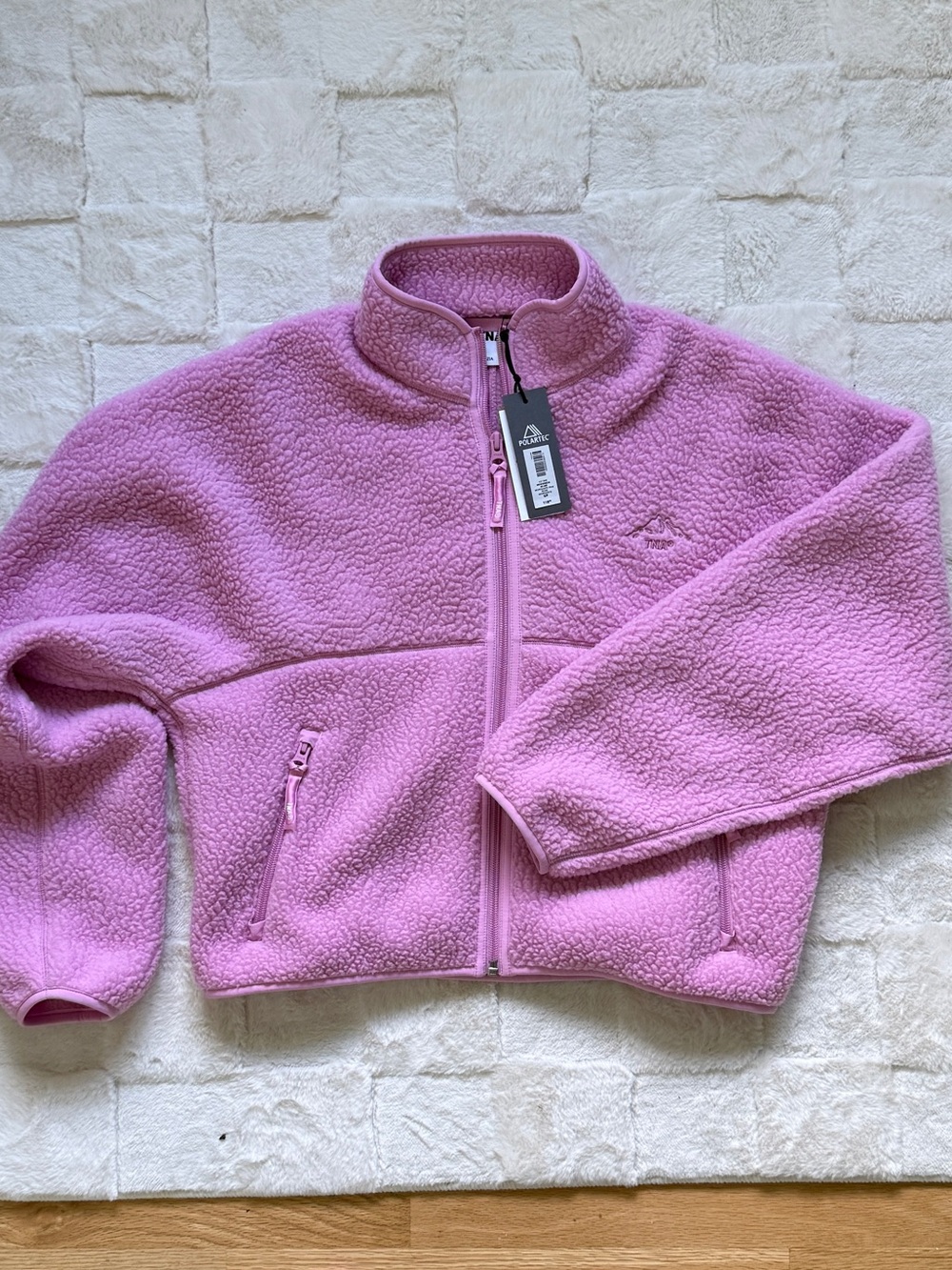 NWT Aritzia mock neck high-hip Polartec Fleece - morganite pink 💗